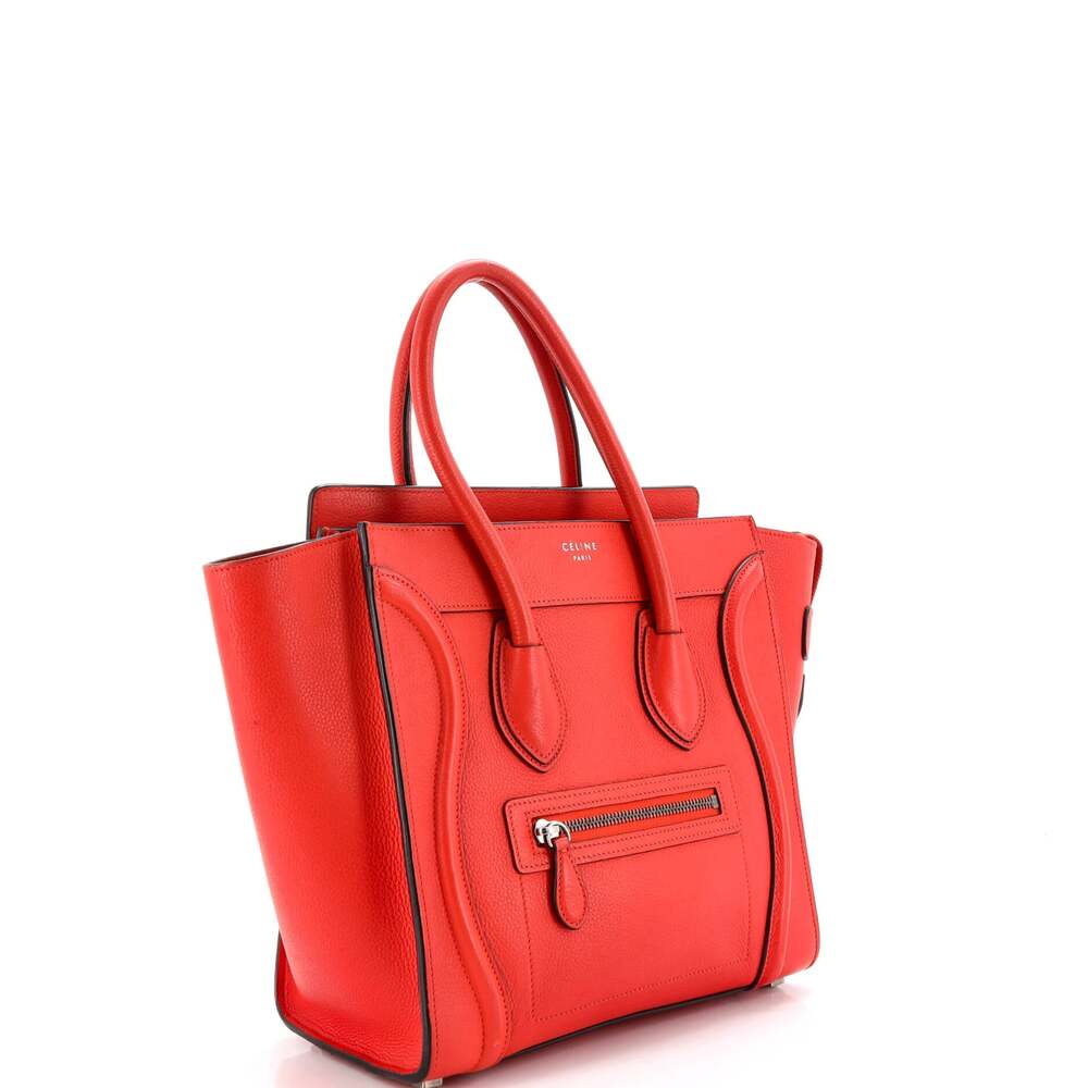 Celine Luggage Bag Grainy Leather Micro #234775C14B - Picture 2 of 7